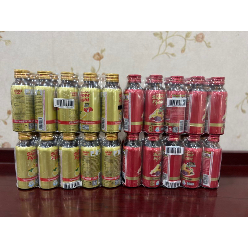 Nước tăng lực thảo dược Thái Lan Super Fight [ 1 lốc 10chai, 100ml/ chai ]