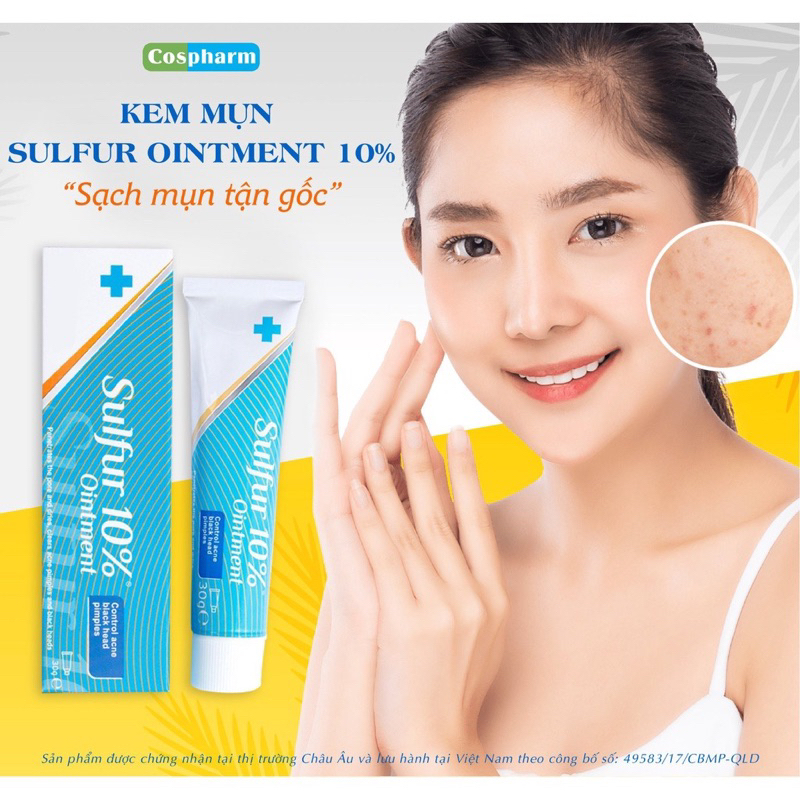 KEM MỤN SULFUR OINTMENT 10%  30g