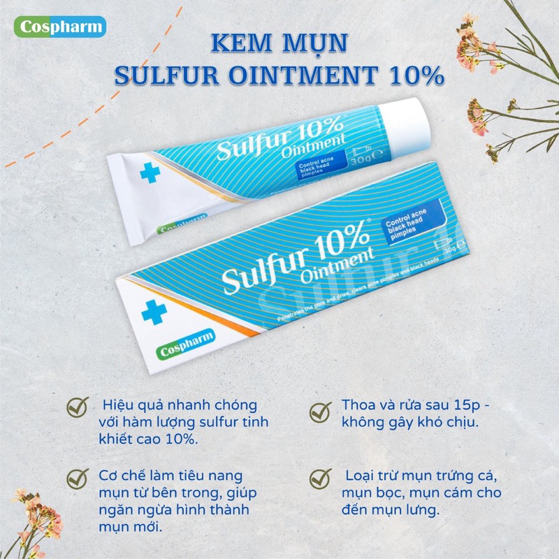KEM MỤN SULFUR OINTMENT 10%  30g