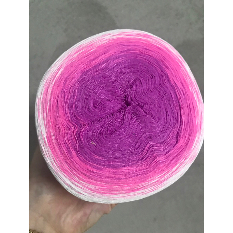 Sợi cầu vồng ombre siêu đẹp, sợi đan móc áo