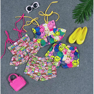 Set bộ 2 dây quần đùi siêu cưng bé gái