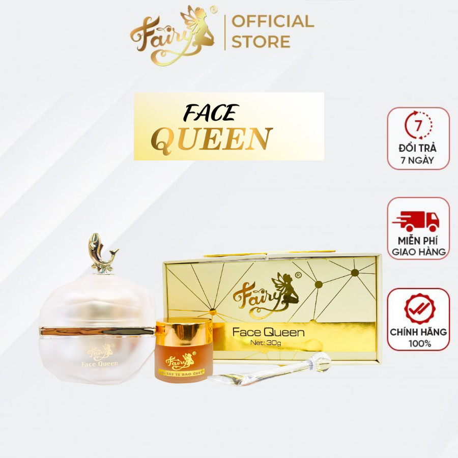 Kem dưỡng trắng Face Queen Fairy hủ 30g. Tặng kèm 1 Gel tẩy tế bào chết Hồng sâm
