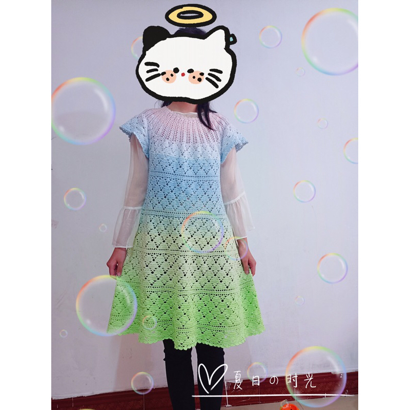 Sợi cầu vồng ombre siêu đẹp, sợi đan móc áo