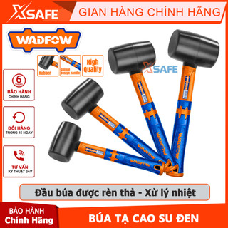  Búa cao su đen 220g-900g WADFOW Búa cầm tay mini chất liệu cao su chịu dầu chống mài mòn dùng ốp lát gạch tường sàn gỗ 