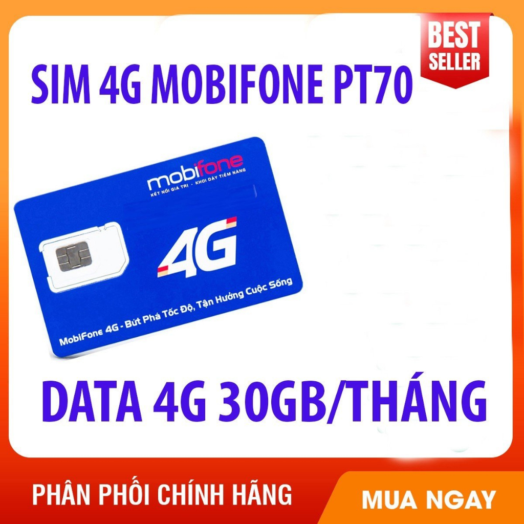 Sim Mobifone 4G  MAX KHÔNG GIỚI HẠN DUNG LƯỢNG DATA DÙNG TOÀN QUỐC