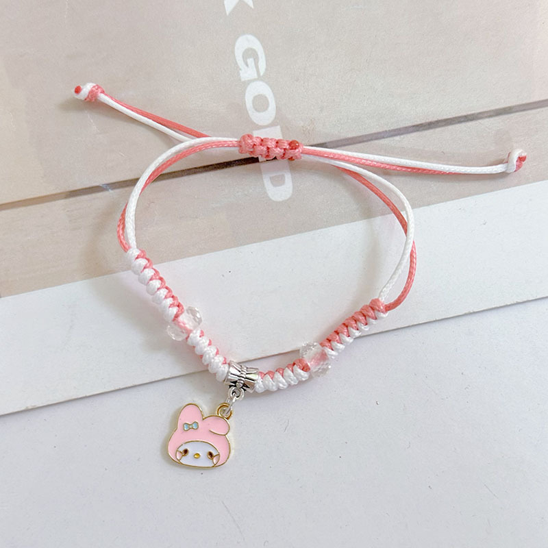 Vòng tay trẻ em dạng dây rút phối charm hoạt hình xinh xắn