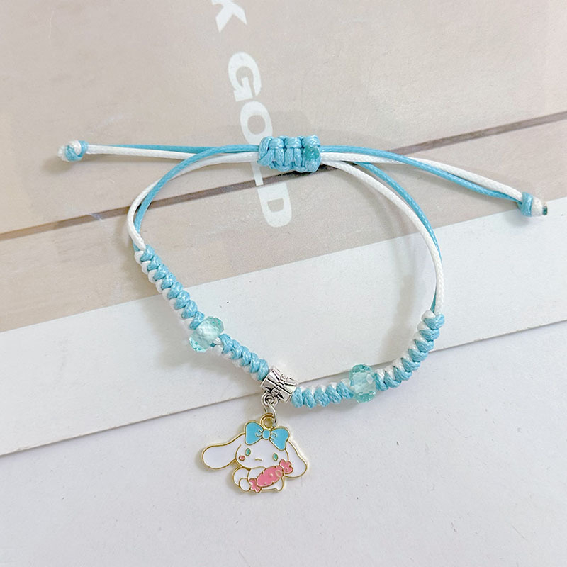 Vòng tay trẻ em dạng dây rút phối charm hoạt hình xinh xắn
