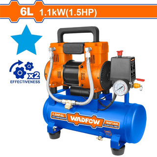 WADFOW Máy nén khí (không dầu) 6Lít 1.5HP WAP1A06