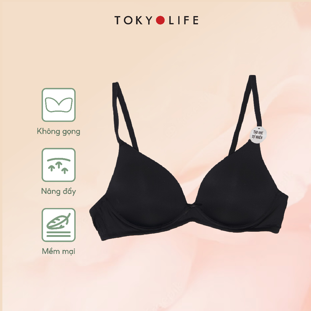 Áo ngực Bra NỮ TOKYOLIFE không gọng, siêu nâng ngực mềm mại thoáng mát sexy S9BRA006K