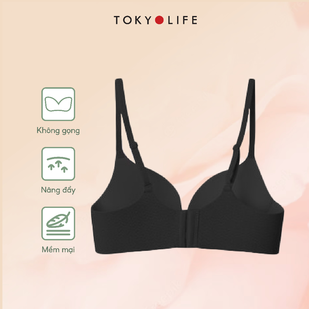 Áo Ngực Bra không gọng Nữ siêu nâng ngực êm ái mềm mại thoáng mát sexy TOKYOLIFE S9BRA001J