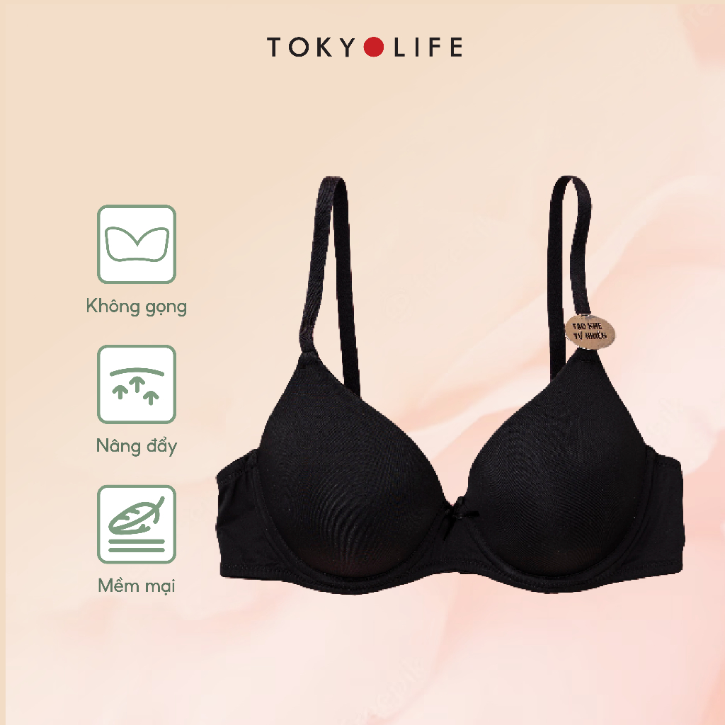 Áo Ngực Bra NỮ có gọng nâng ngực siêu nâng ngực êm ái mềm mại thoáng mát sexy TOKYOLIFE K1/S9BRA015G