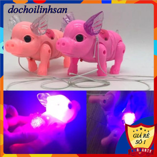 Lợn pin nhạc ánh sáng, đồ chơi heo/lợn biết đi