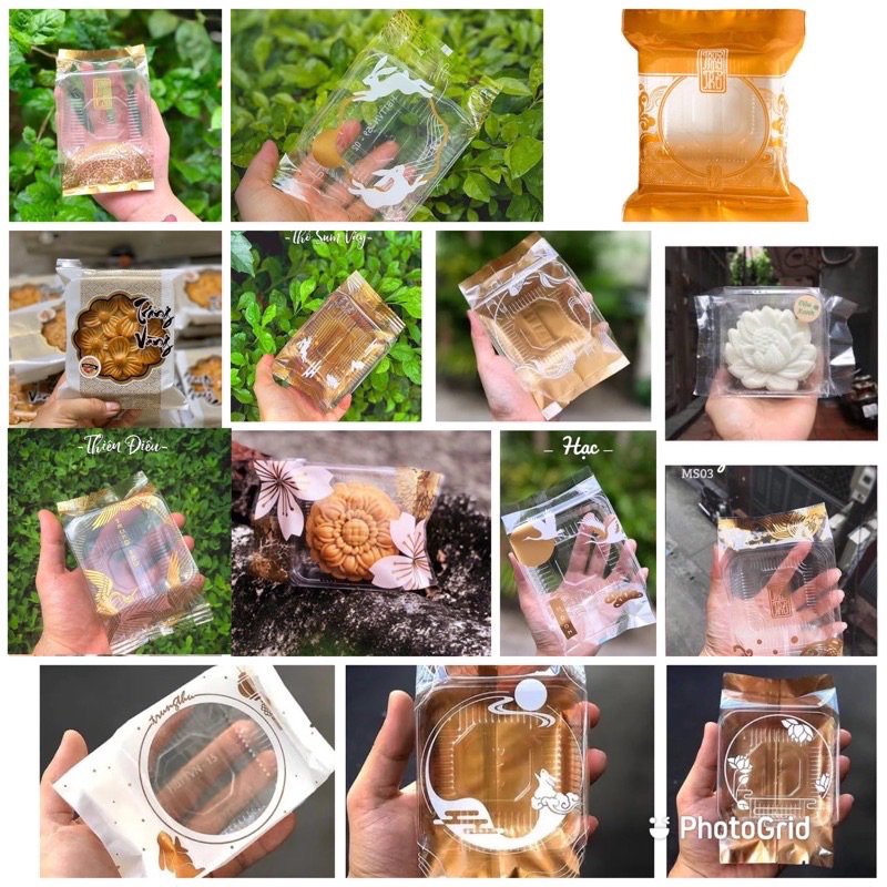 Set 100 Khay kèm túi trung thu 125-150g và 200g các mẫu