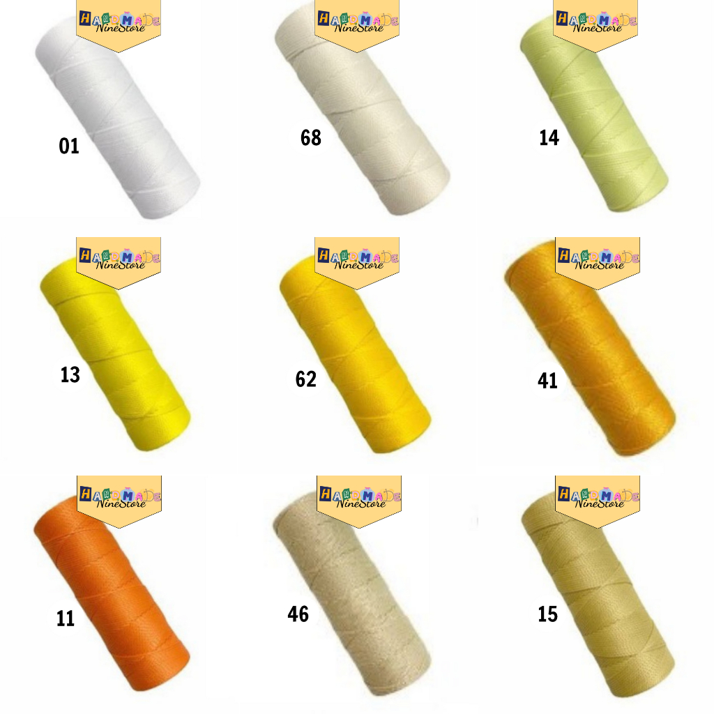 Sợi dệt lõi xám cuộn 130g sợi 2mm dùng làm handmade, móc túi, nón màu đẹp không xù_Nine Store