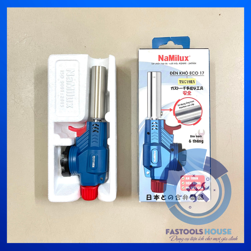 Đầu khò gas Mini Đánh lửa tự động NAMILUX chính hãng - Khò gas dễ sử dụng