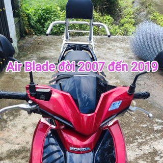 (Tặng lót tay )baga phượt xe Air blade 2007-2019.Mẫu mới tháo rời tay vịn được