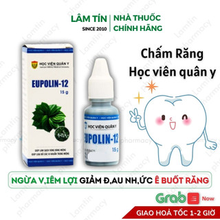 Eupolin 12 chấm răng lợi eupolin 12 học viện quân y hỗ trợ chăm sóc răng miệng hàng chính hãng