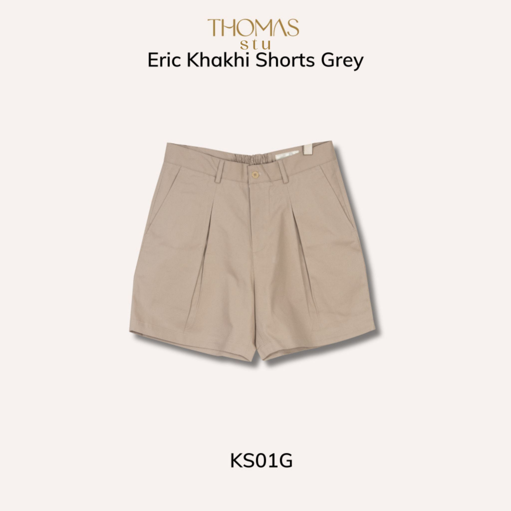 Quần short Kaki cao cấp, vải sợi bông Palestine bền màu chính hãng THOMAS STU simple live gentle mind KS01