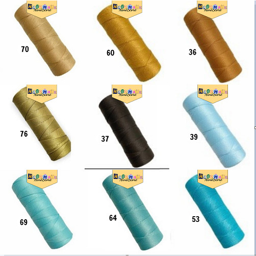 Sợi dệt lõi xám cuộn 130g sợi 2mm dùng làm handmade, móc túi, nón màu đẹp không xù_Nine Store