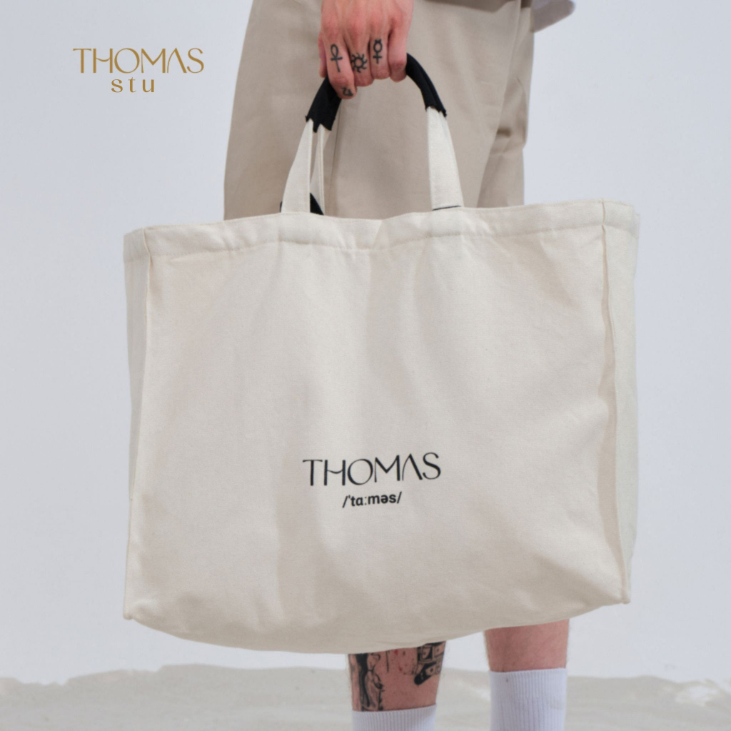 Thomas tote bag vải Canvas cao cấp chính hãng Thomas Stu TB01