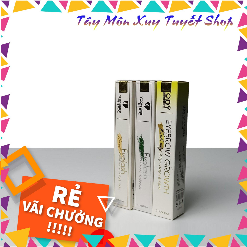 Combo dưỡng mi ngày đêm Eyelash Yody White Phương Anh