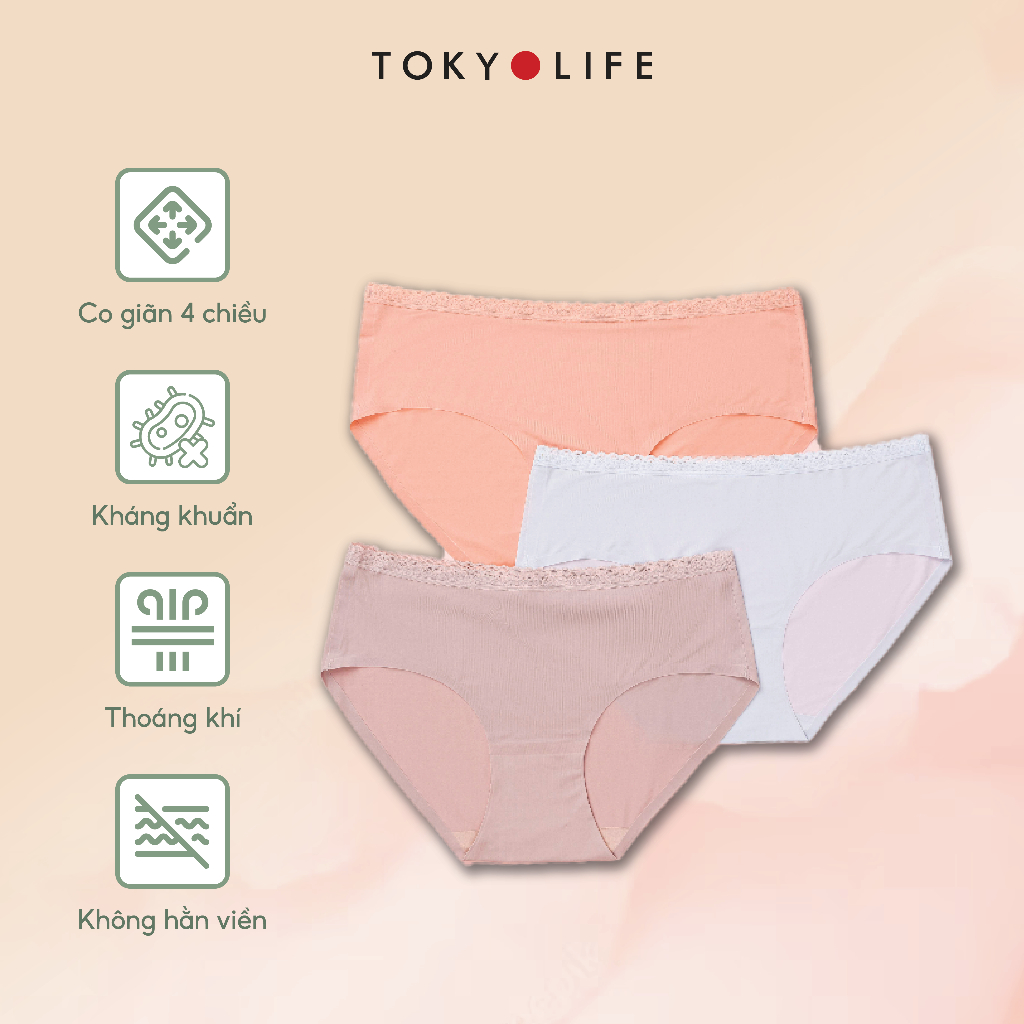 Quần lót tàng hình NỮ  không đường may siêu mỏng co giãn 4 chiều thoáng mát TOKYOLIFE K1/S9UND004I