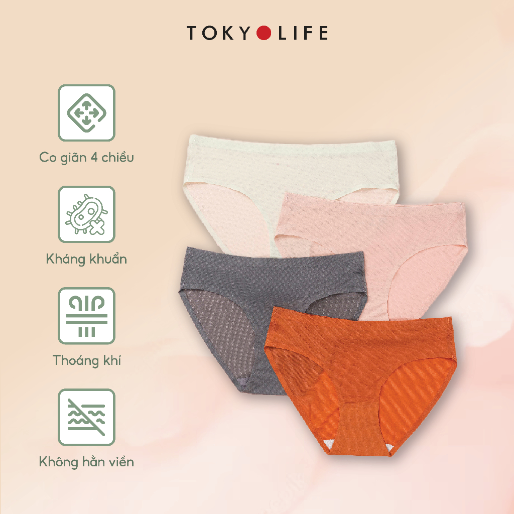 Quần lót NỮ tàng hình không đường may siêu mỏng co giãn 4 chiều thoáng mát TOKYOLIFE K1/S9UND012H