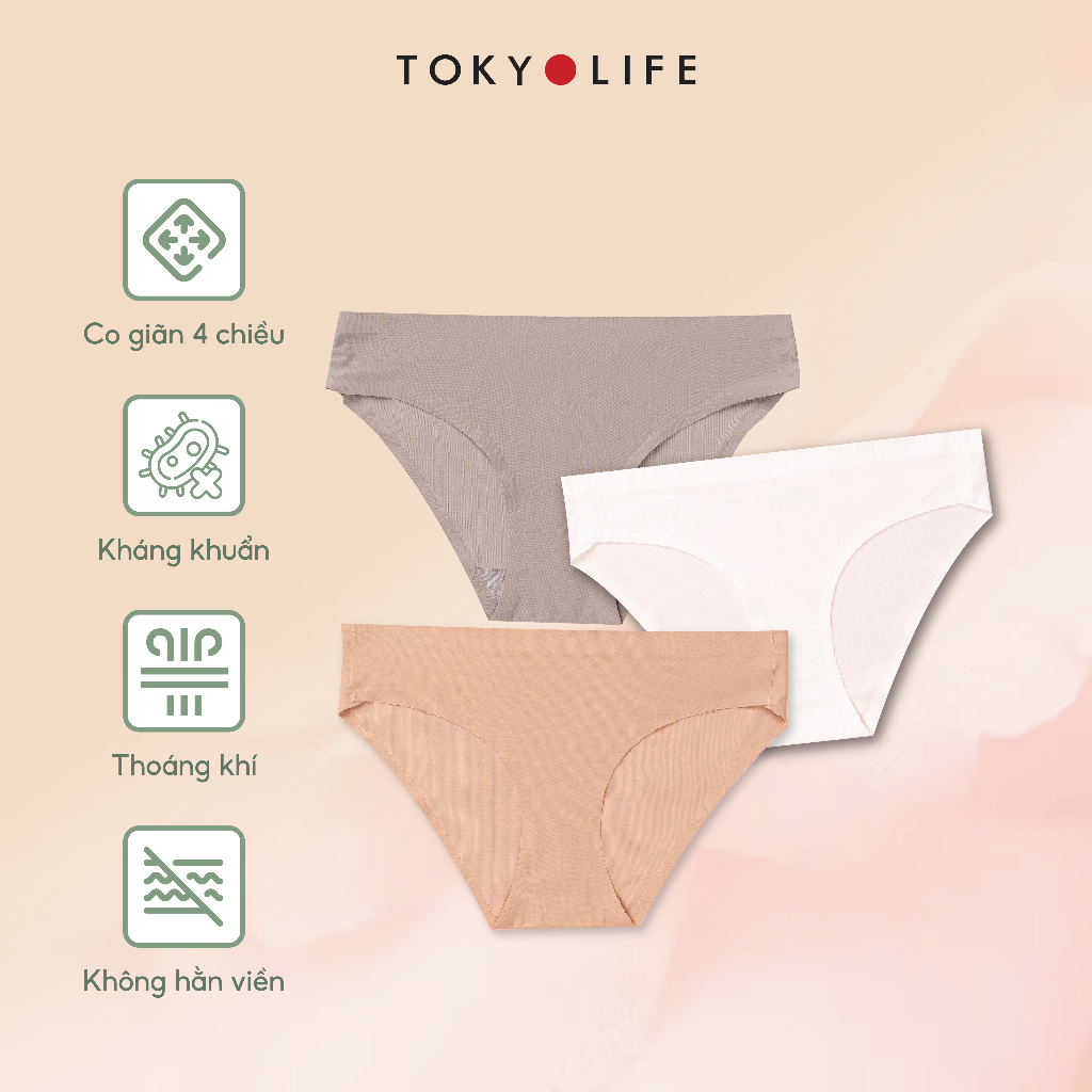 Quần lót NỮ tàng hình  không đường may siêu mỏng co giãn 4 chiều thoáng mát TOKYOLIFE S9UND002K