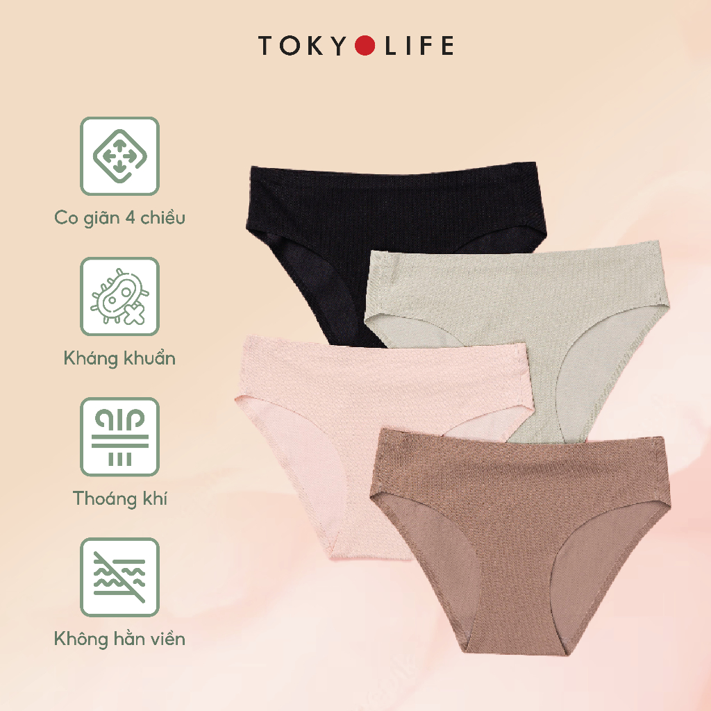 Quần lót NỮ tàng hình  không đường may siêu mỏng co giãn 4 chiều thoáng mát TOKYOLIFE S9UND005K