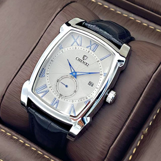 Đồng Hồ Nam Dây Da Cao Cấp Chính Hãng CHENXI TD2 Mặt Vuông Thời Trang Có Lịch Ngày Đẹp Giá Rẻ A1