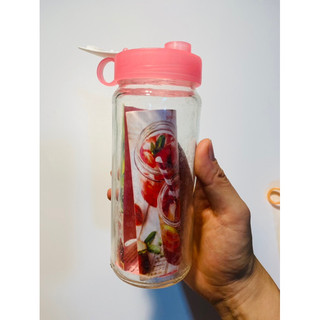 2 Bình nước thủy tinh Ai Cập 350ml (được chọn màu)