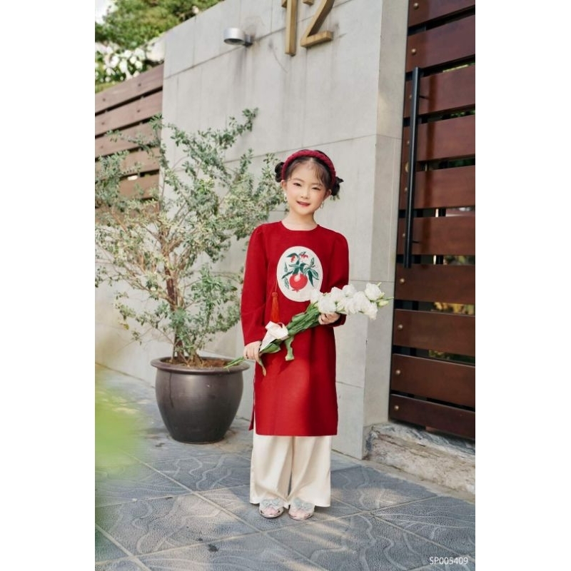 Áo dài cách tân set anh em bé gái , bé trai ,set anh em cực xinh