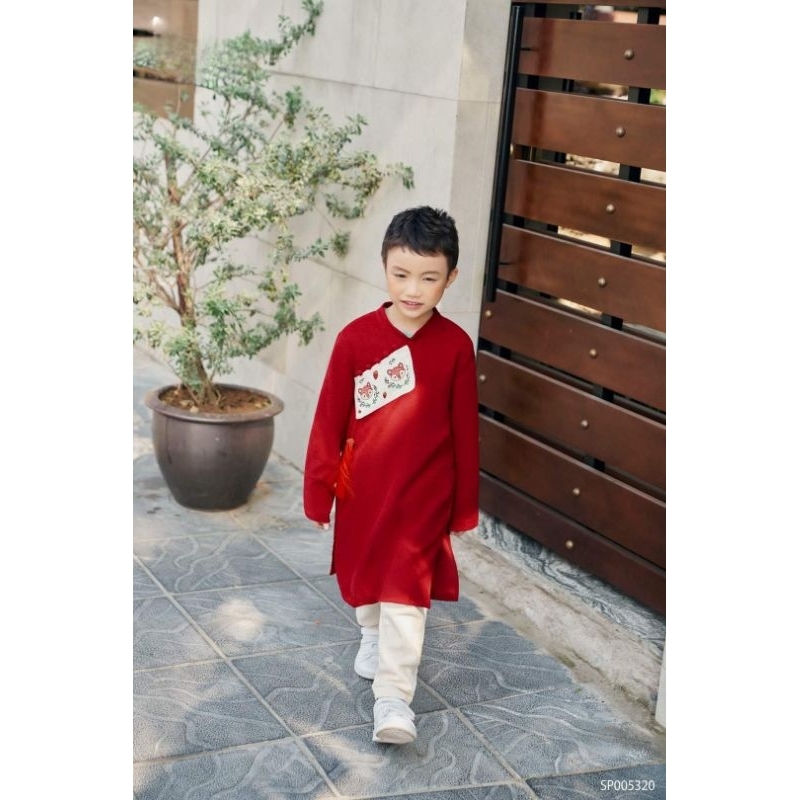 Áo dài cách tân set anh em bé gái , bé trai ,set anh em cực xinh