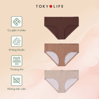  Quần lót NỮ gói 3chiếc TOKYOLIFE S9UND217K   GIAO MÀU NGẪU NHIÊN   