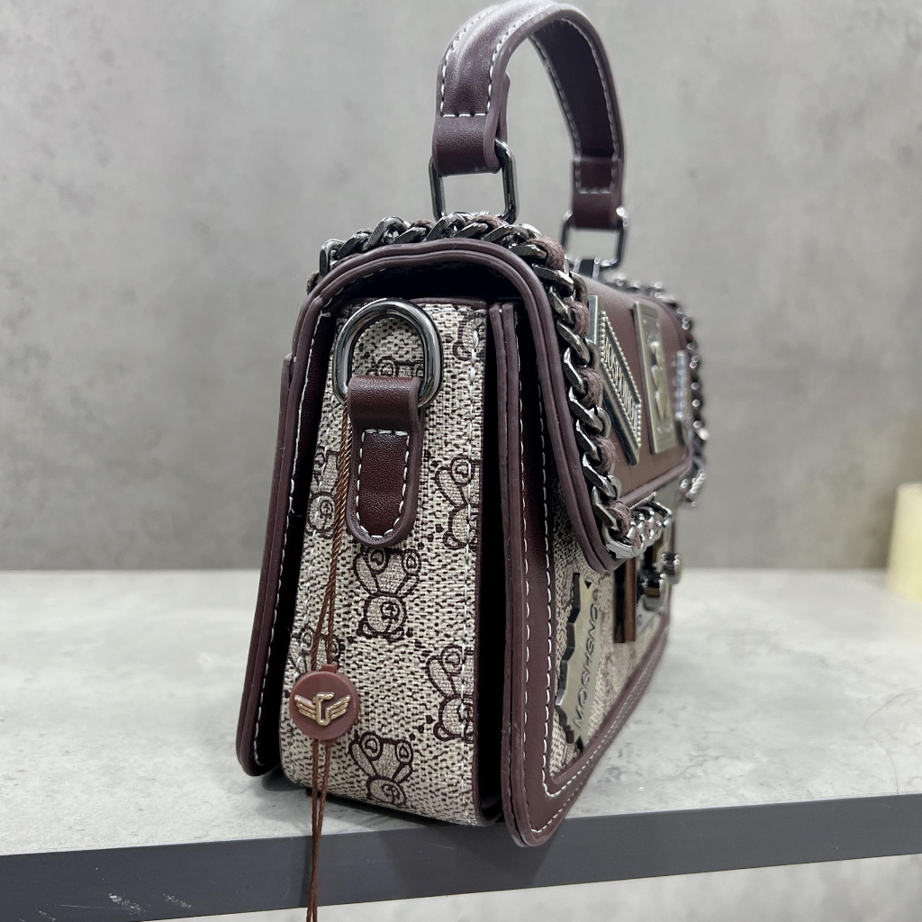 Túi xách nữ cầm tay, đeo chéo Bailinniao V6 size 18