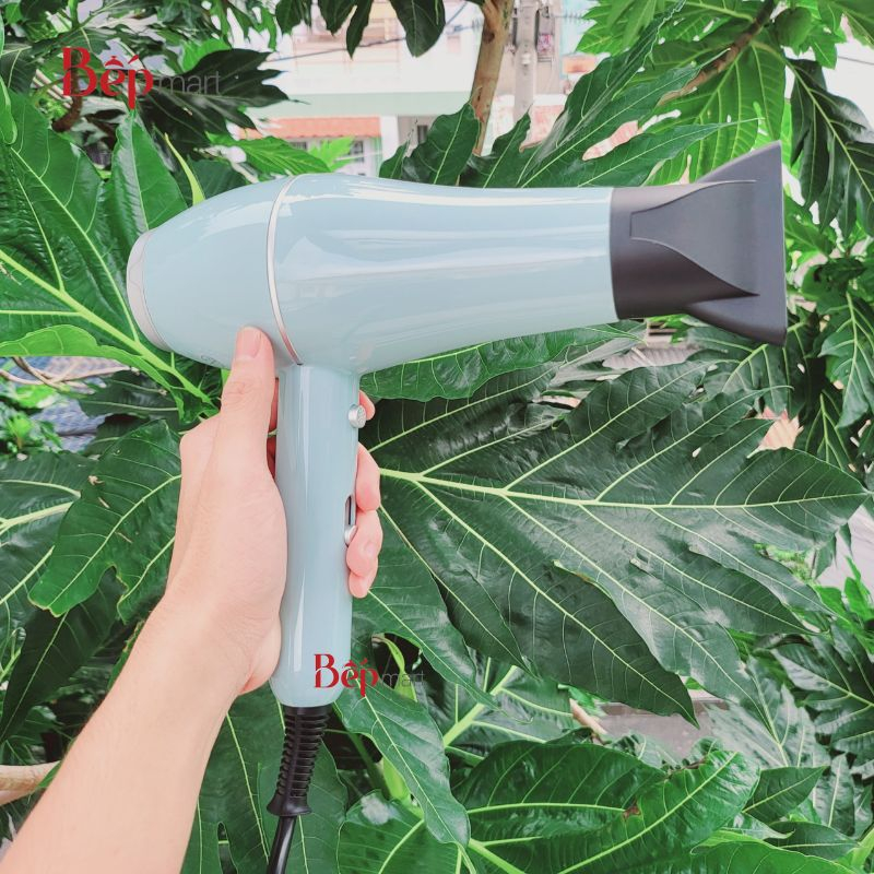 Máy sấy tóc Locknlock Hair dryer 1600-1900W- Màu băng xanh  ENA144LBLU, sấy nóng lạnh, bepmart - hàng chính hãng lock&lo