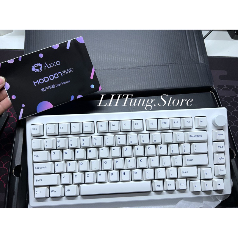 BÀN PHÍM CƠ AKKO MOD007PC FULL PHÍM/ONLY KIT~Blue on White