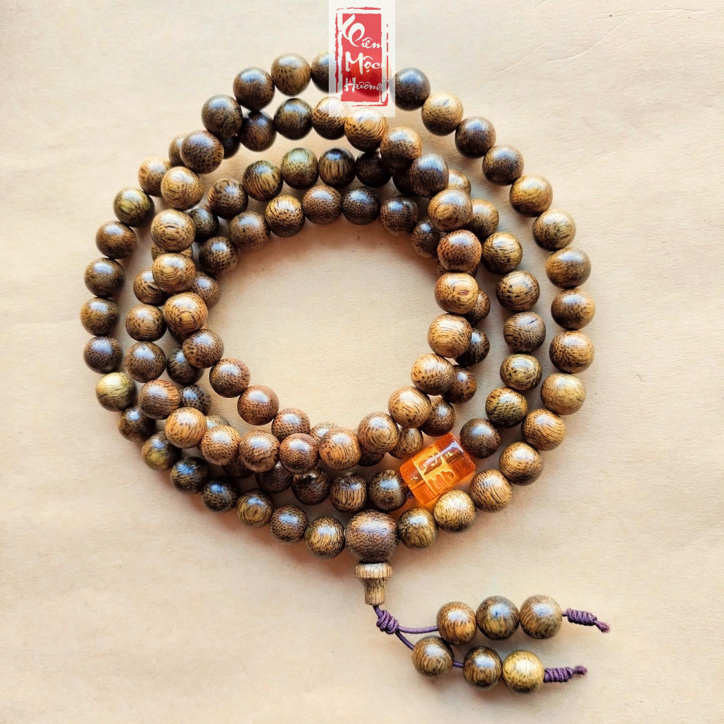 Vòng Tay Trầm Hương Tốc Chuỗi Tràng Hạt 108 Liên Mộc hương