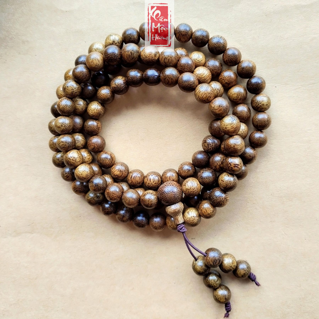 Vòng Tay Trầm Hương Tốc Chuỗi Tràng Hạt 108 Liên Mộc hương