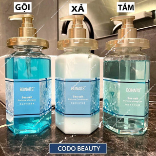 COMBO GỘI - XẢ - TẮM NƯỚC HOA PHÁP BOINAT ,  Set Dầu Gội, Dầu Xả, Sữa Tắm