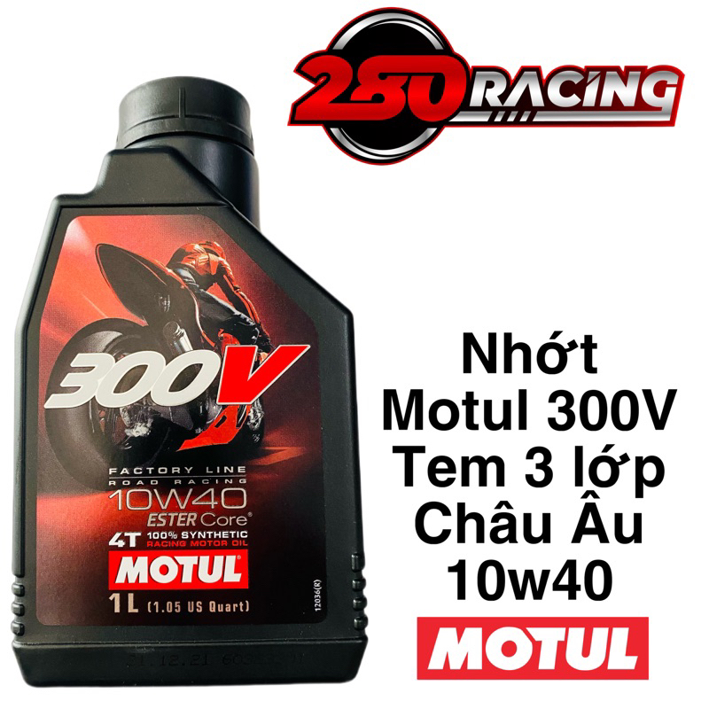 Nhớt Motul 300V 10W40 Tem 3 Lớp