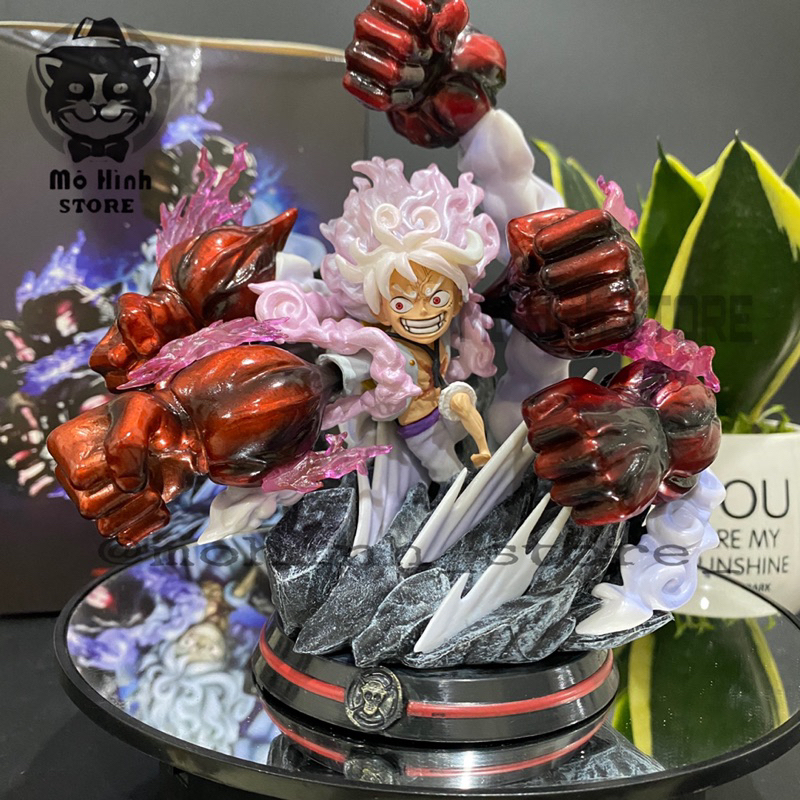 Mô Hình OnePiece Luffy nika gear 5  5 đấm siêu đẹp cao 17cm nặng 550gram , Figure OnePiece - có vỏ hộp màu