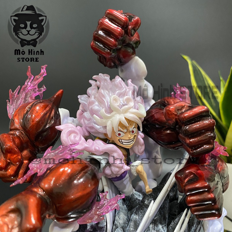 Mô Hình OnePiece Luffy nika gear 5  5 đấm siêu đẹp cao 17cm nặng 550gram , Figure OnePiece - có vỏ hộp màu