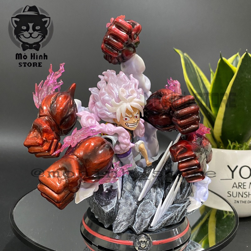Mô Hình OnePiece Luffy nika gear 5  5 đấm siêu đẹp cao 17cm nặng 550gram , Figure OnePiece - có vỏ hộp màu