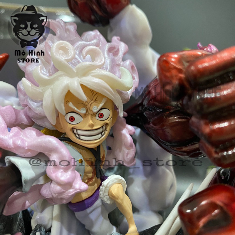 Mô Hình OnePiece Luffy nika gear 5  5 đấm siêu đẹp cao 17cm nặng 550gram , Figure OnePiece - có vỏ hộp màu