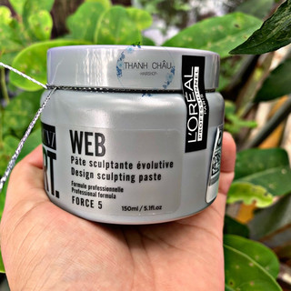 Sáp vỗ L'oreal Tech.ni Art Web Design sculpting paste Force 5 tạo kiểu tóc 150ml (SPAIN)