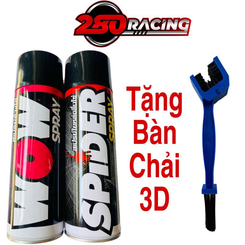 ( kèm bàn chải ) Combo Spider , WoW