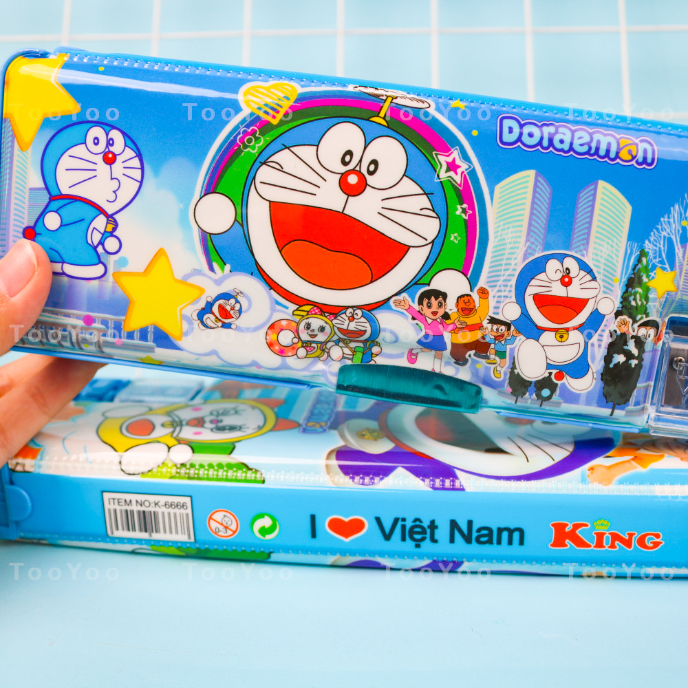 Hộp bút nhựa Doraemon dễ thương cute TooYoo BK00256