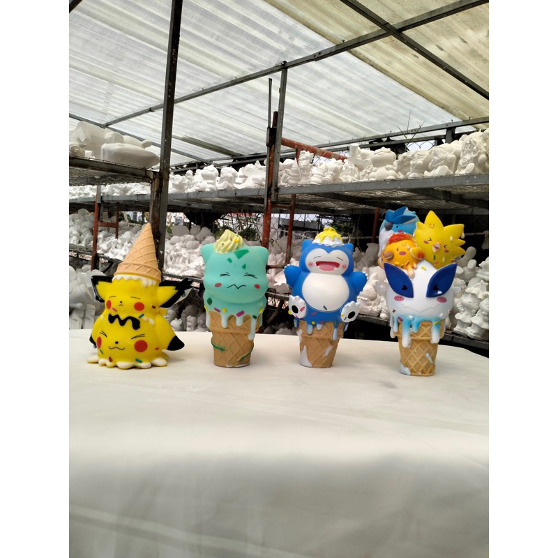 Tượng thạch cao tô màu size trung 12-15cm chọn mẫu