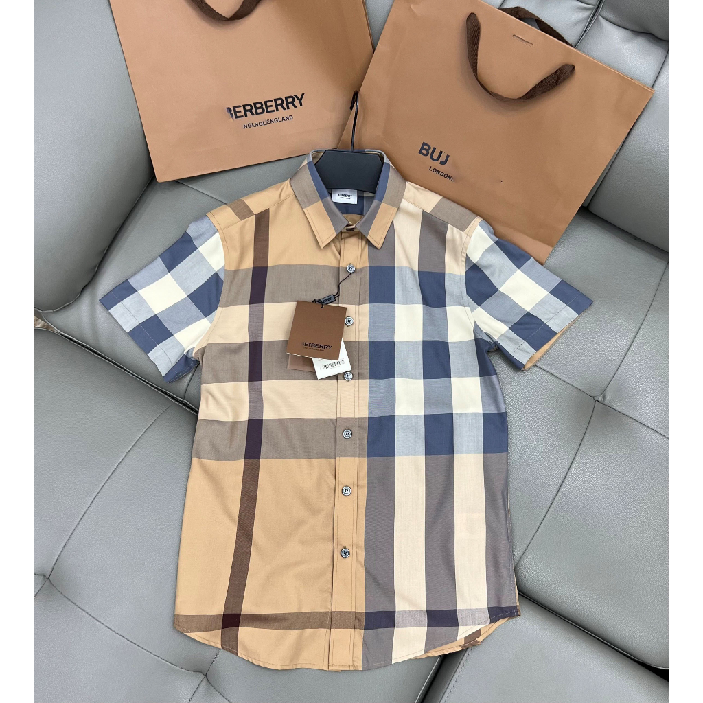 Sơ mi kẻ nam Burbery bản Like Au 1:1 cao cấp nhất